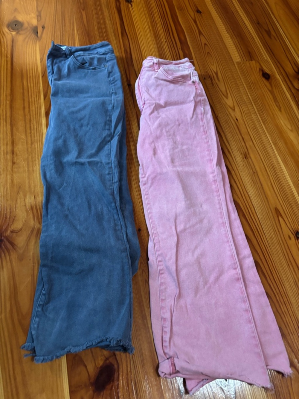 Blue and Pink Zenana Pants Duo